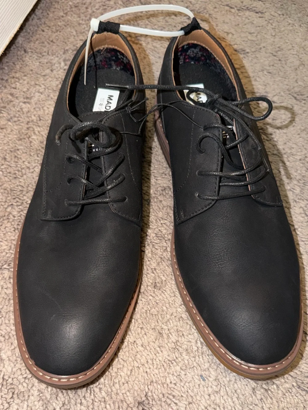 Black Lace-Up Oxford Shoes